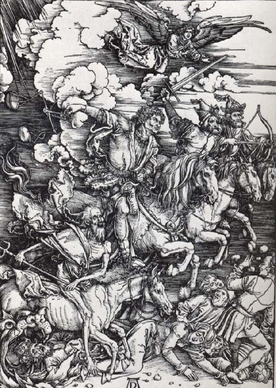 Albrecht Durer The Four horsemen of the Apocalypse oil painting image